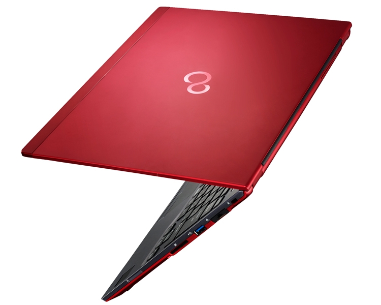 Laptop Fujitsu LifeBook U938 recognizes the owner of the drawing of the vessels of the palm