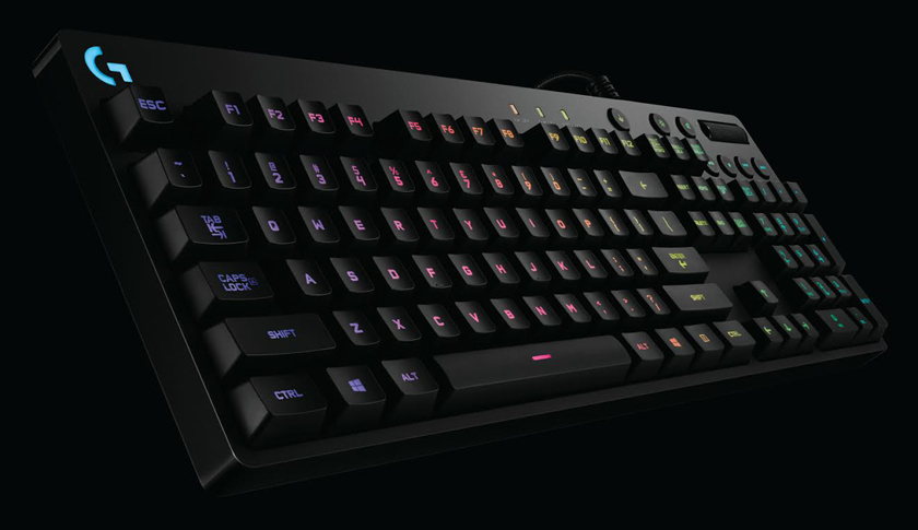 Механическая геймерская клавиатура Logitech G810 Orion Spectrum с RGB-подсветкой