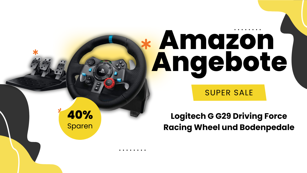 Logitech G G29 Racing Wheel mit Pedalen – Massiver Rabatt von 130€!