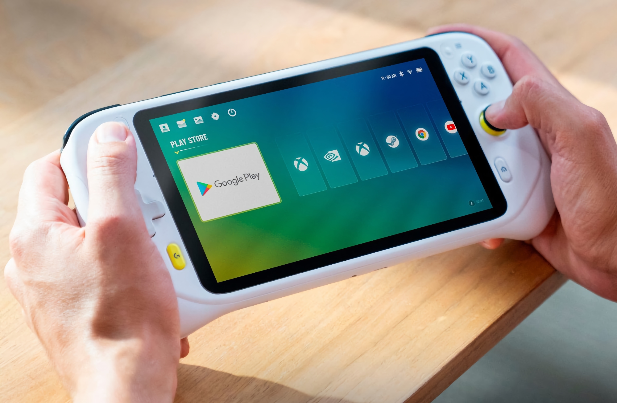 An insider showed what a Logitech cloud gaming console with Google Play, Nvidia Geforce Now, Xbox Cloud and Steam support will look like