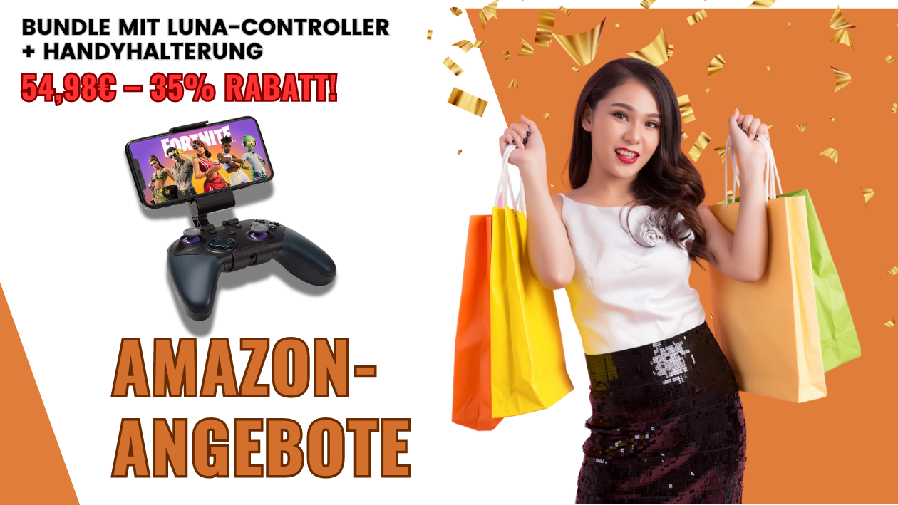 Luna-Controller Bundle mit Handyhalterung – Jetzt 30,00 € sparen!