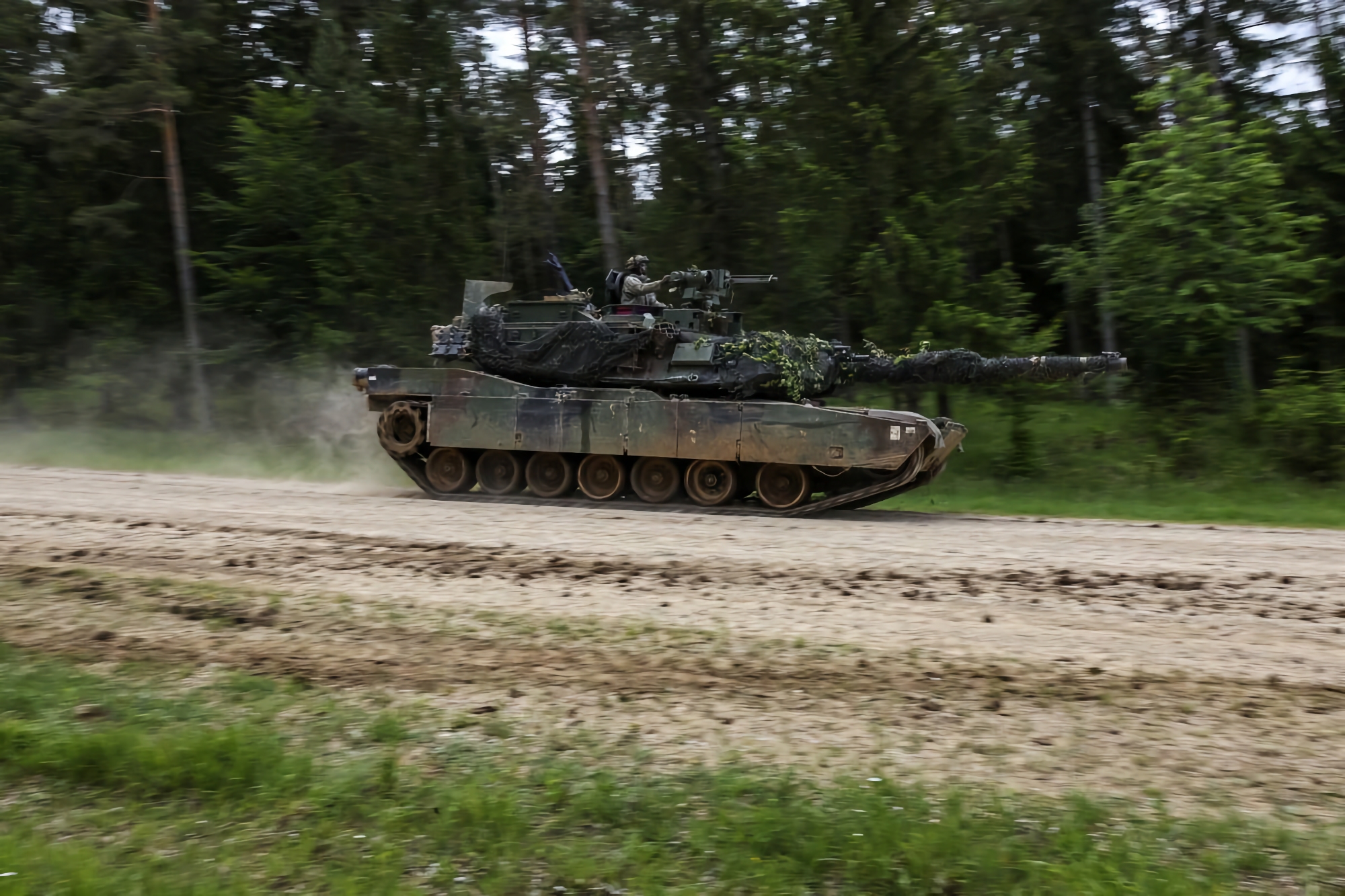 The AFU showed the first footage of the US M1 Abrams tank in action