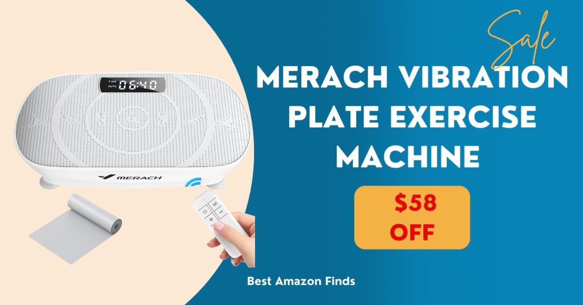 MERACH Vibration Plate Exercise Machine - $58 OFF Buy Now!