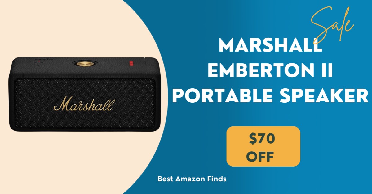 Marshall Emberton II Portable Bluetooth Speaker - NOW $70 Off Limited Time Deal!