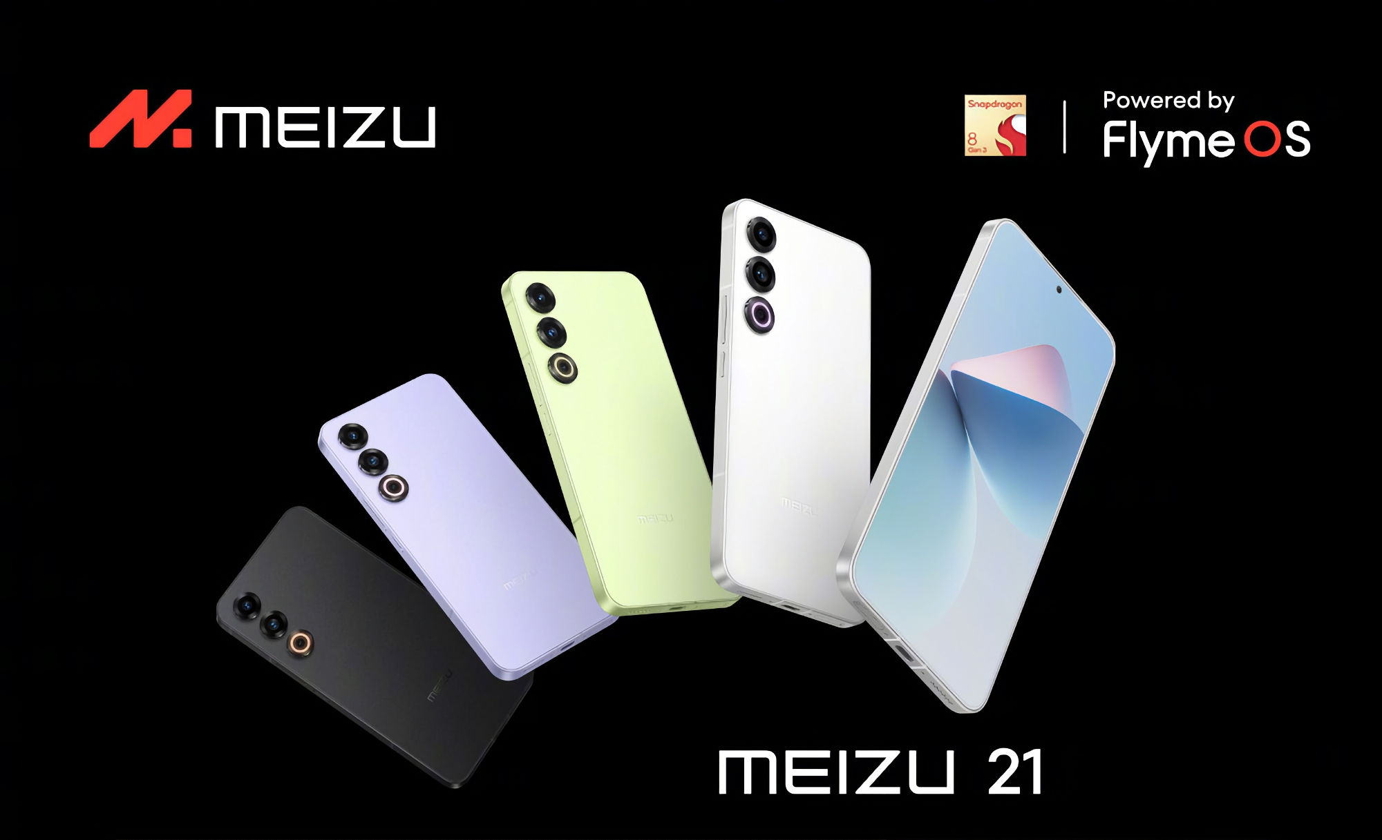 Meizu 21: Snapdragon 8 Gen 3-chip, 200 MP-kamera og RGB-ring til $480