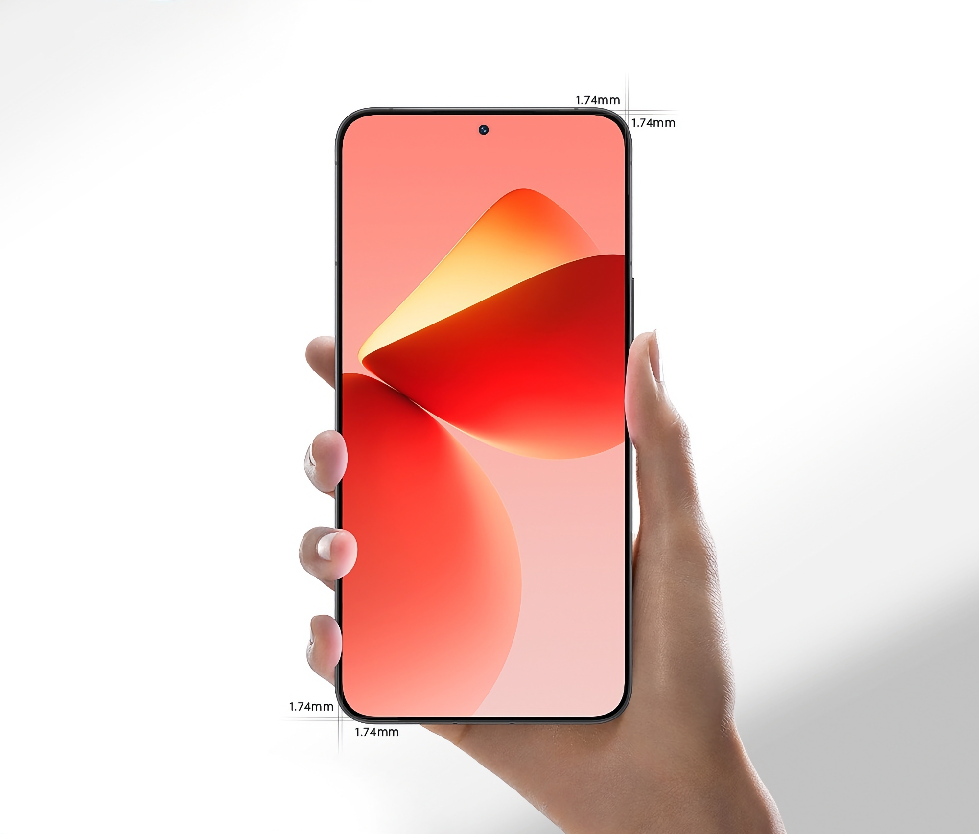 Het AMOLED-scherm van Samsung en symmetrische randen van 1,74 mm dik: Meizu is begonnen met het teaseren van een nieuwe vlaggenschip smartphone