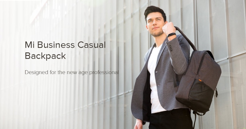 Xiaomi презентувала рюкзак Mi Business Casual Backpack із захистом від води IPX4 та цінником у $15