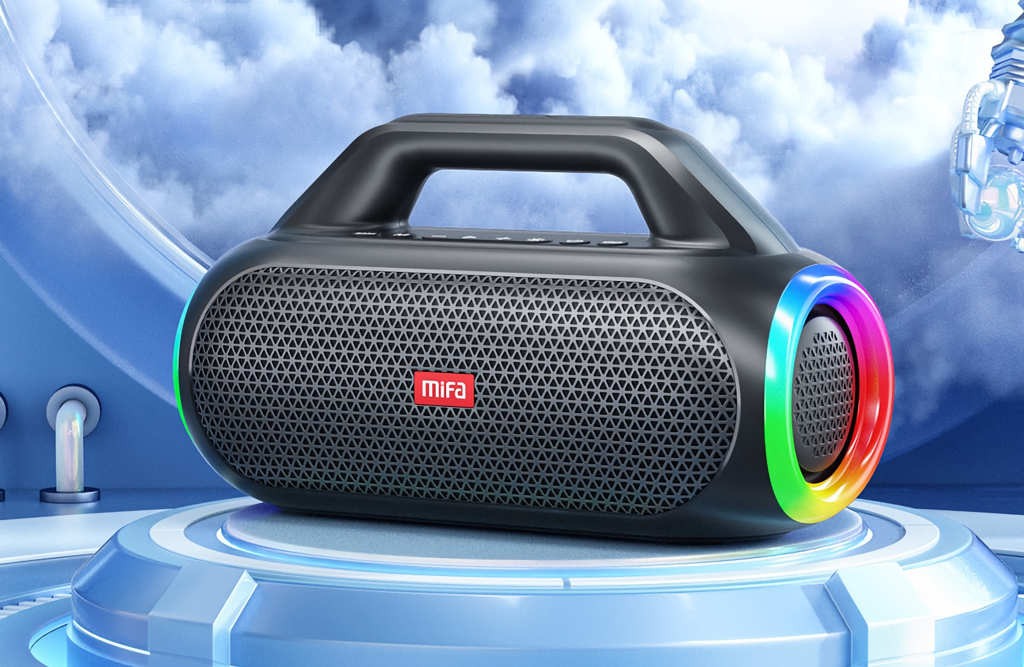 Mifa WildBox: Kabelloser 60W-Lautsprecher mit dynamischer Hintergrundbeleuchtung, IPX7-Schutz und Powerbank-Funktion für unter 100€