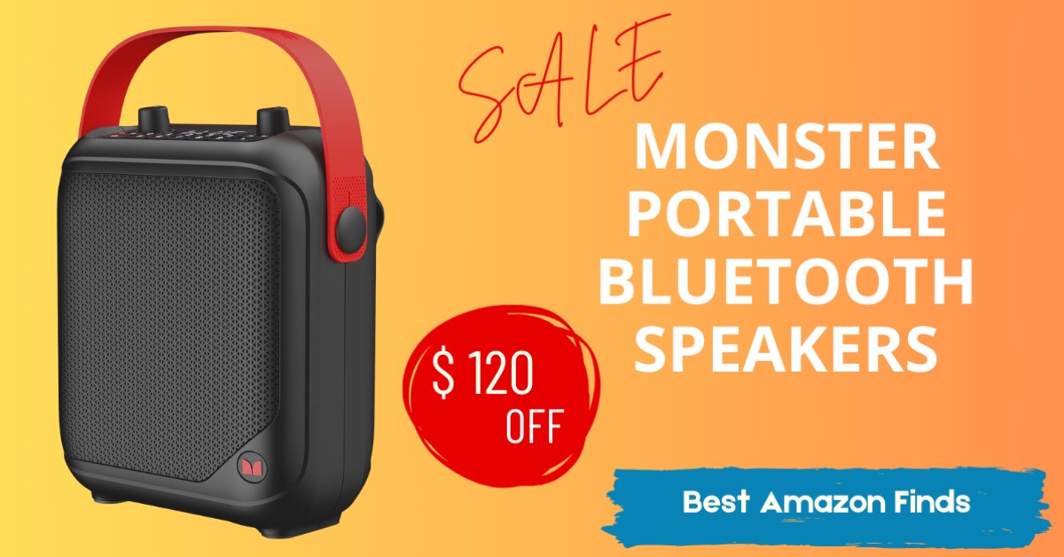 Monster Portable Bluetooth Speakers - $120 Off! Don't miss it!