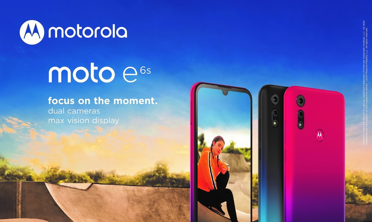 Moto E6s: ultra-budżetowy smartfon z 6,1-calowym wyświetlaczem Max Vision, układem MediaTek Helio P22 i podwójną kamerą o 13MP