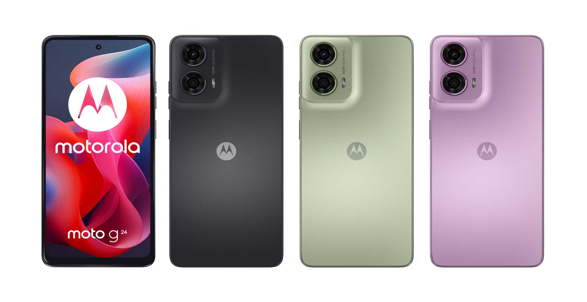 Slik kommer Moto G24 til å se ut: Motorolas nye budsjettmobil med 90 Hz-skjerm og MediaTek Helio G85-brikke.