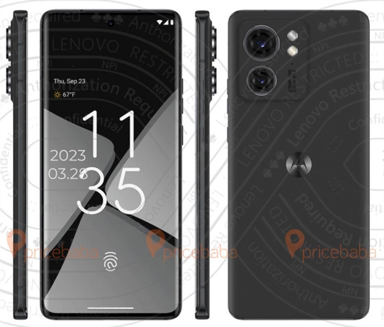 Motorola jobber med Edge 2023, her er hvordan smarttelefonen vil se ut