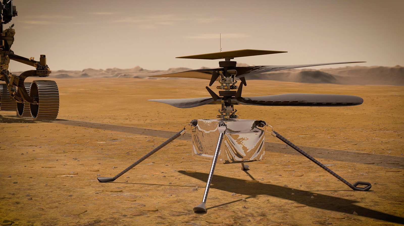 Марс «очима» дрона: NASA показала відео рекордного польоту Ingenuity