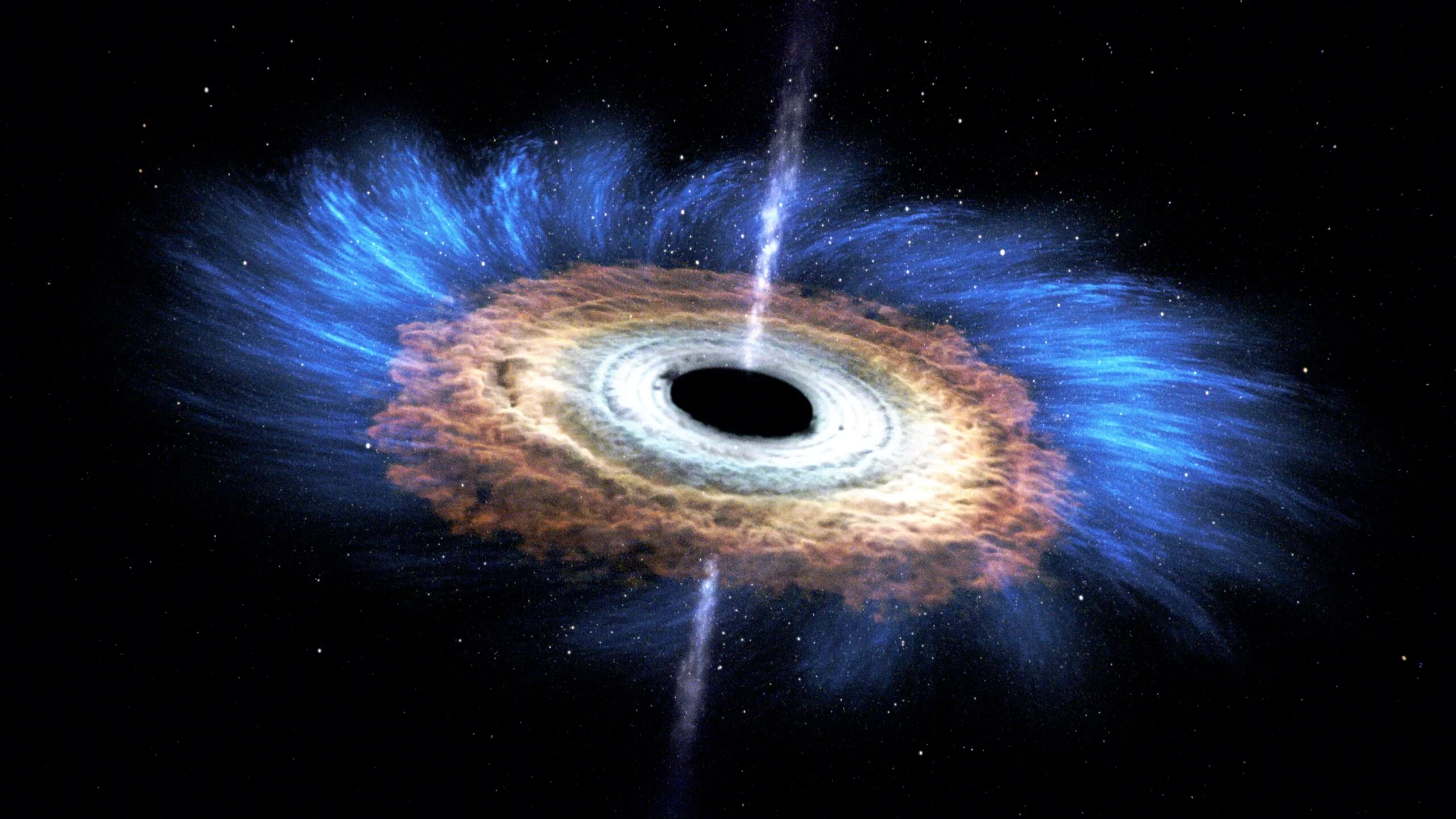 Le trou noir supermassif au centre de notre galaxie est en train de déchirer et de dévorer un objet inconnu X7 d'une masse d'environ 50 masses terrestres et d'une vitesse de 4 millions de km/h.