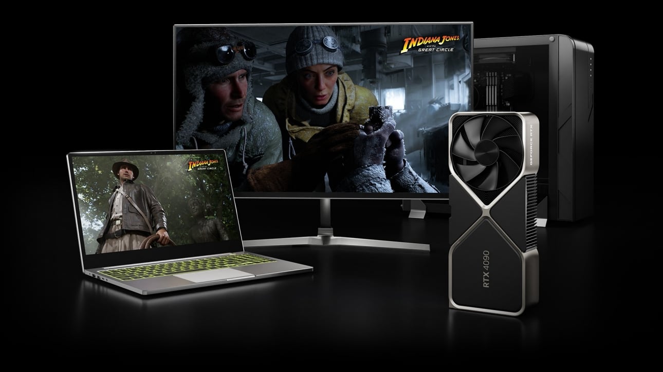 NVIDIA дарує гру "Indiana Jones and the Great Circle" при купівлі відеокарти GeForce RTX 40 (окремо чи у пристрої)