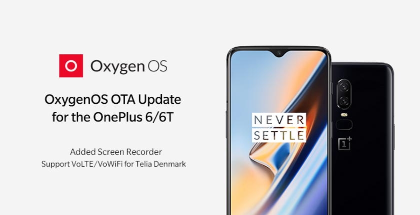 OnePlus 6 та OnePlus 6T з новим оновленням OxygenOS отримали функцію Screen Recorder