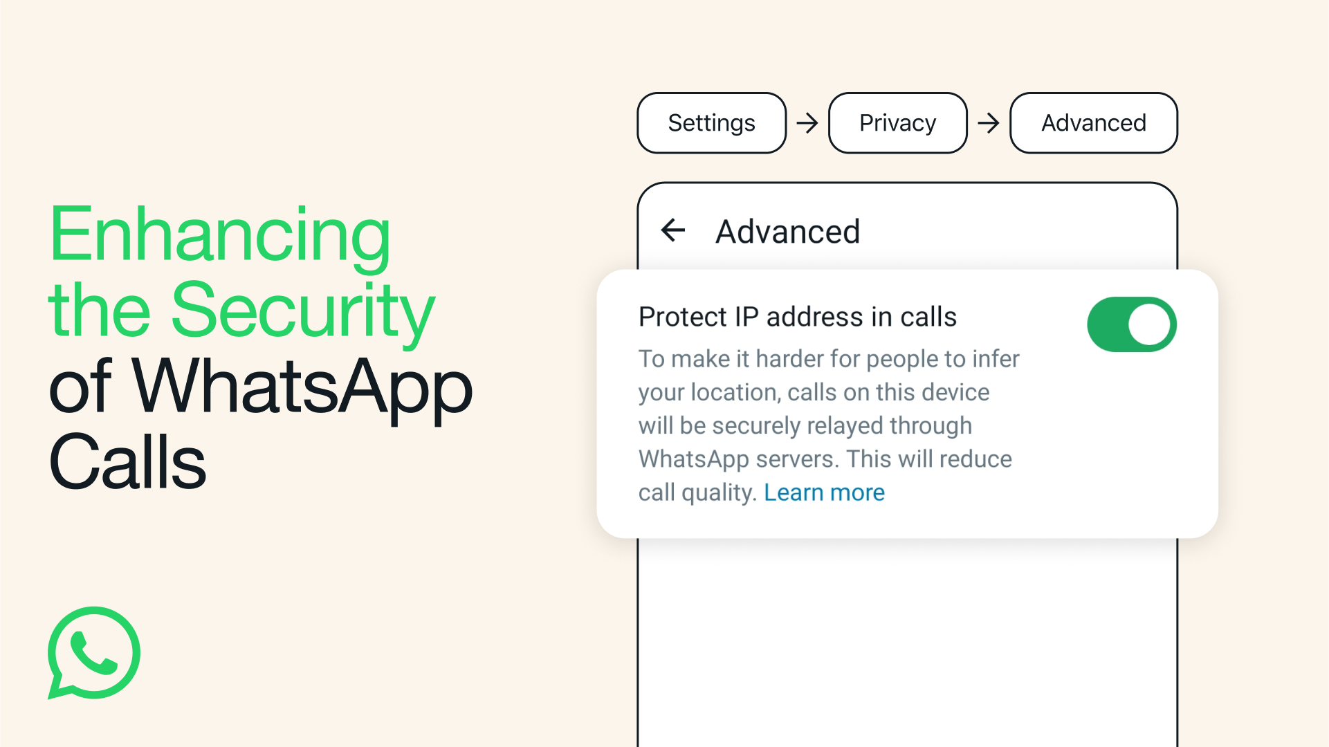 Les utilisateurs de WhatsApp peuvent désormais masquer leur adresse IP lors des appels
