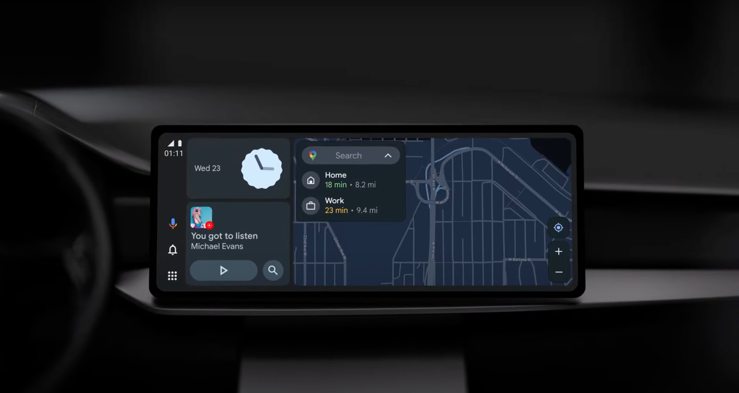 Google a présenté une nouvelle version d'Android Auto