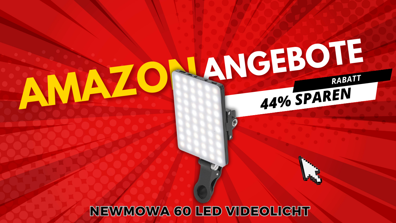 Newmowa 60 LED Videolicht Panel – Heute 16€ günstiger!