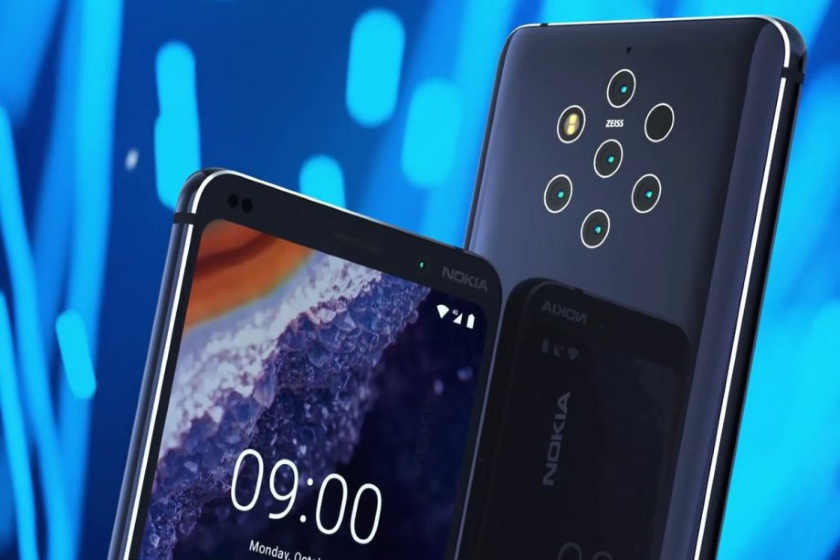 Nokia 9 PureView появилась на очередном рендере с пятью камерами и подэкранным сканером