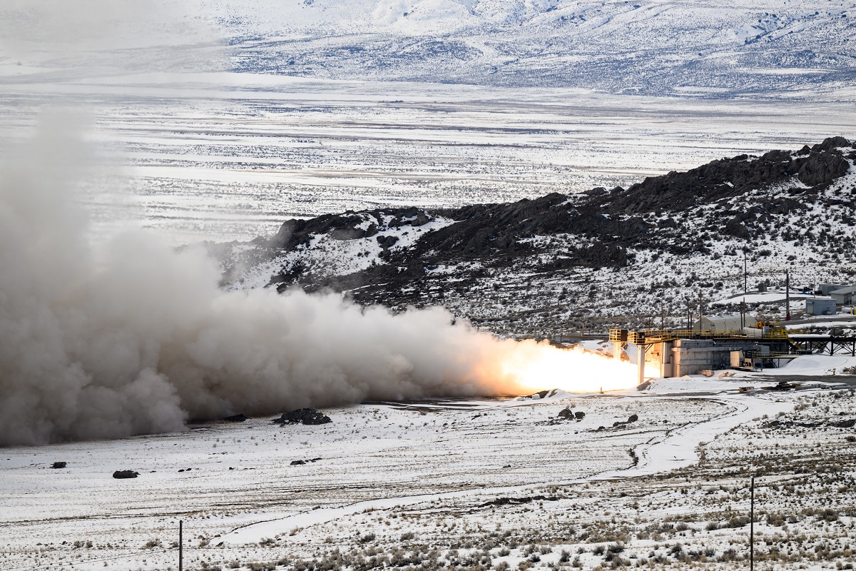 Northrop Grumman teste le moteur du missile balistique intercontinental de nouvelle génération Sentinel, qui remplacera Minuteman III