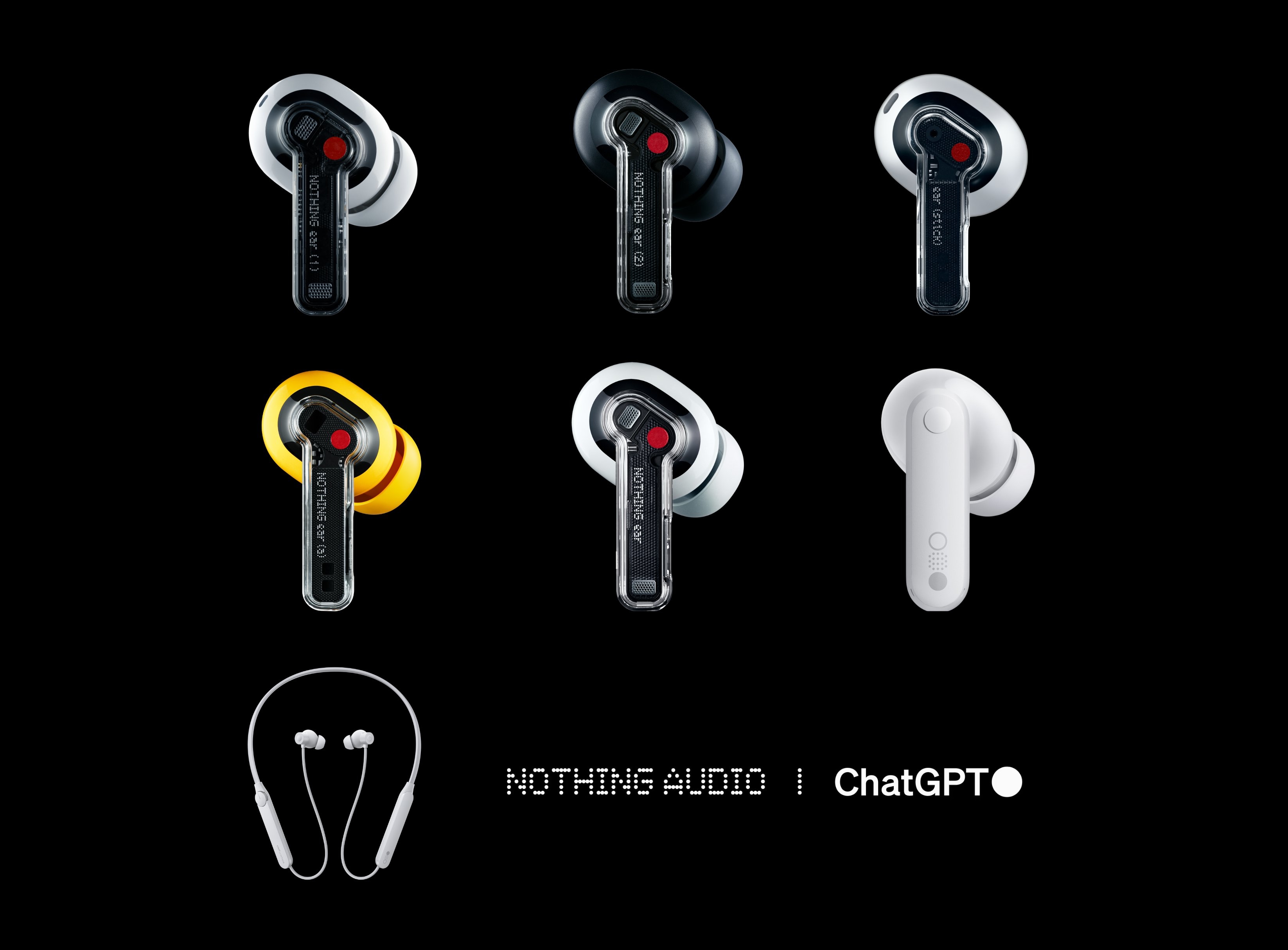Ear (1), Ear (stick), Ear (2), CMF Buds, CMF Neckband Pro e CMF Buds Pro: L'intera linea di prodotti audio di Nothing avrà l'integrazione di ChatGPT