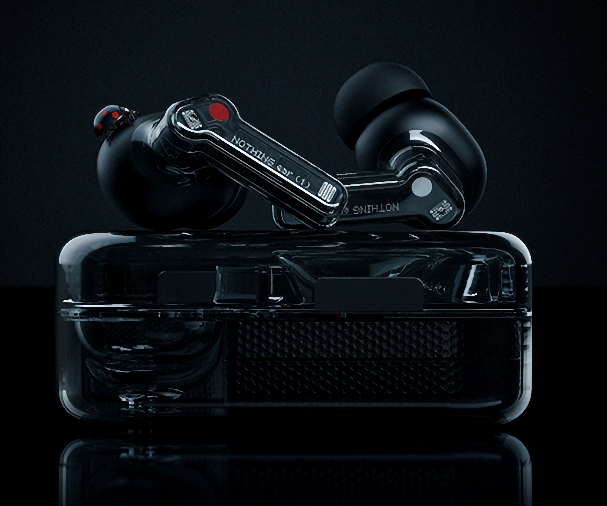 Інсайдер показав як виглядатимуть TWS-навушники Nothing Ear (1) у чорному кольорі