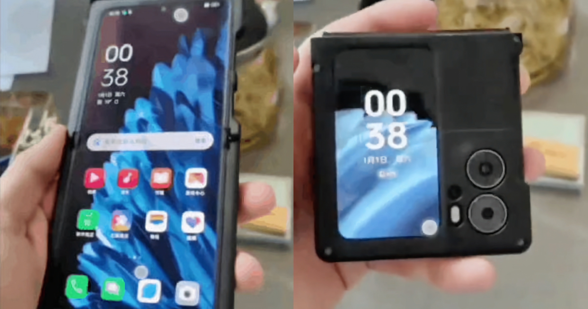OPPO Find N2 Flip has appeared in the video: a competitor to the Samsung Galaxy Flip 4 with a dual camera and two screens