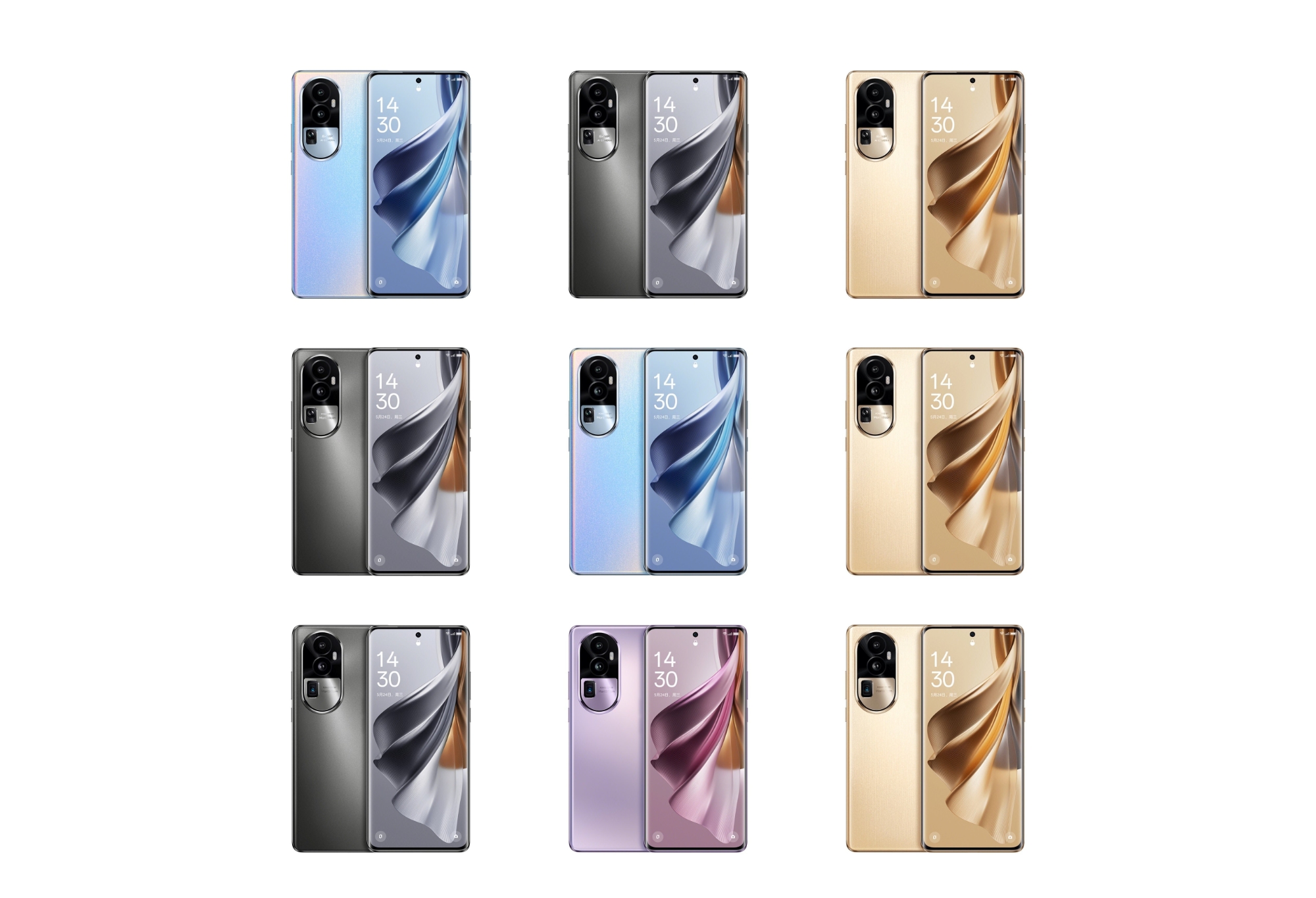 High-quality images of the OPPO Reno 10 smartphone have surfaced online