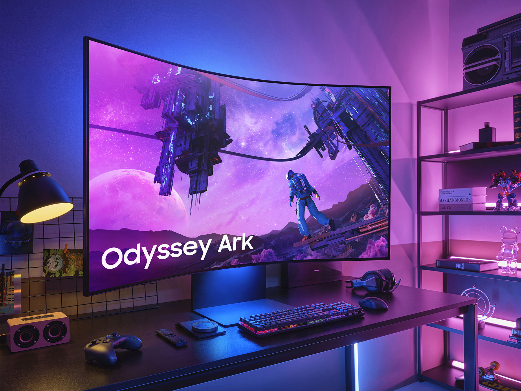 Samsung Odyssey Ark: un monitor con pantalla curva de 55 pulgadas y 165 Hz por 3500 dólares