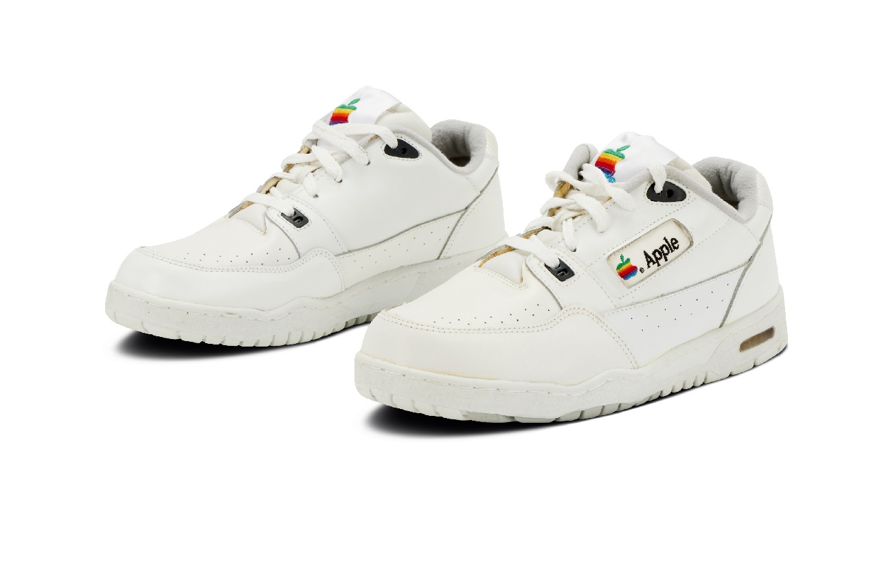 Rare Apple trainers from the 90s are being sold at auction for a minimum of $50k