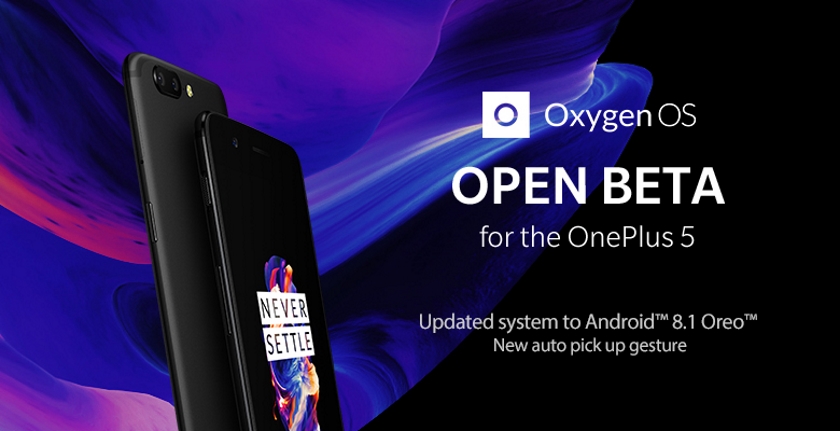 OnePlus 5 and 5T received the beta version of Android 8.1 Oreo
