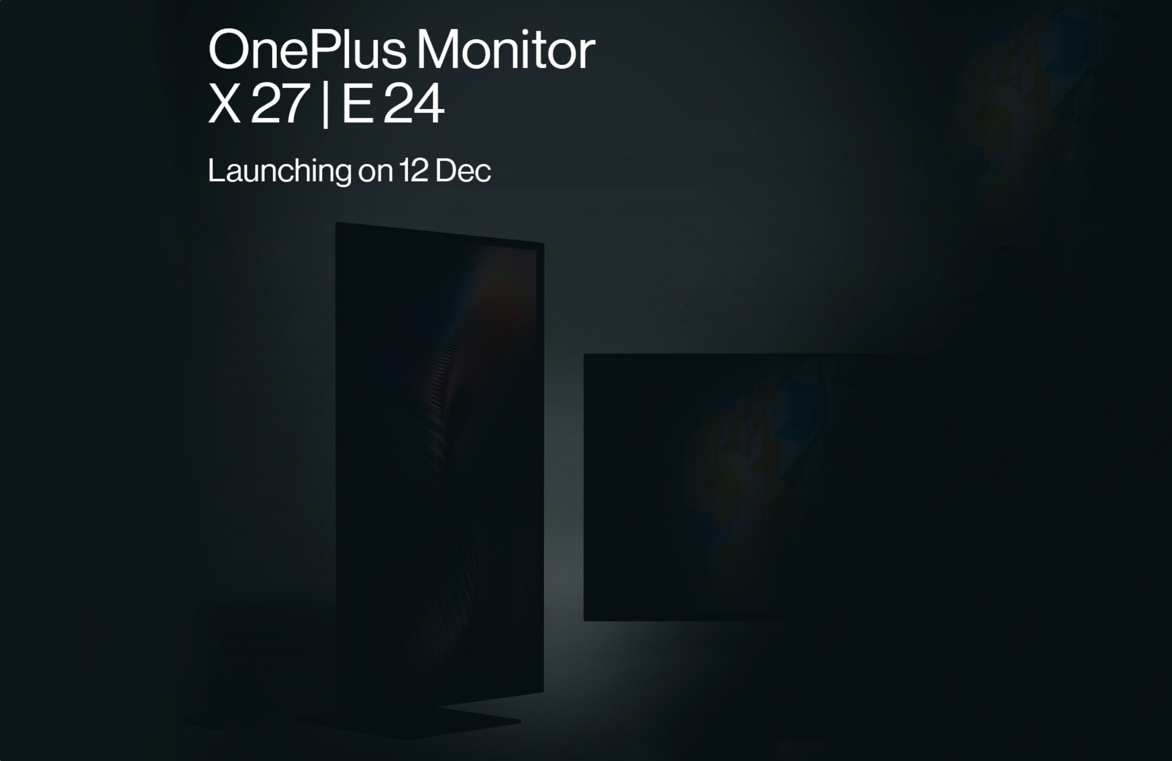 ¡Inesperadamente! OnePlus presentará los monitores X27 y E24 el 12 de diciembre