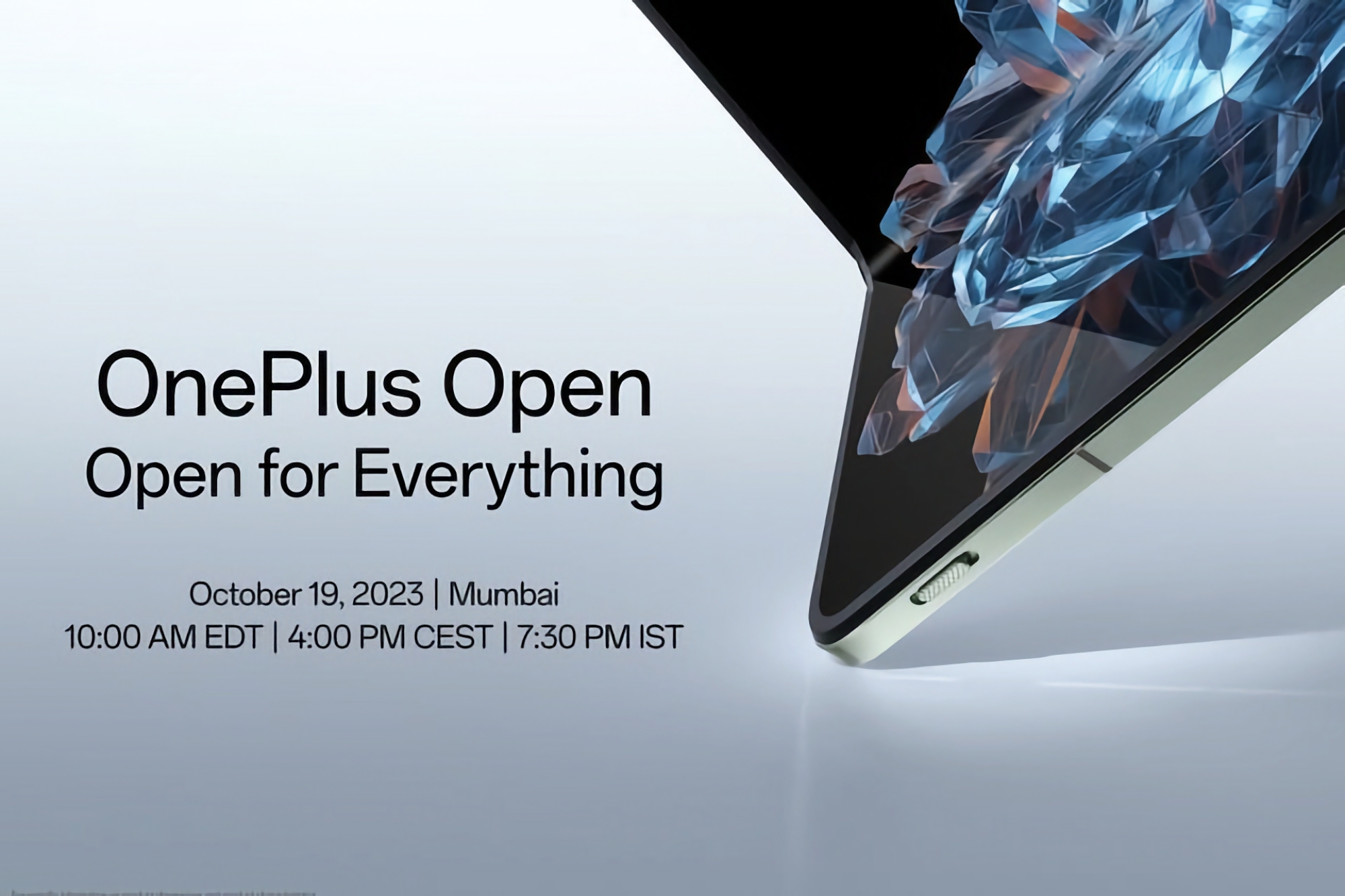 Het is officieel: de opvouwbare smartphone OnePlus Open debuteert op 19 oktober