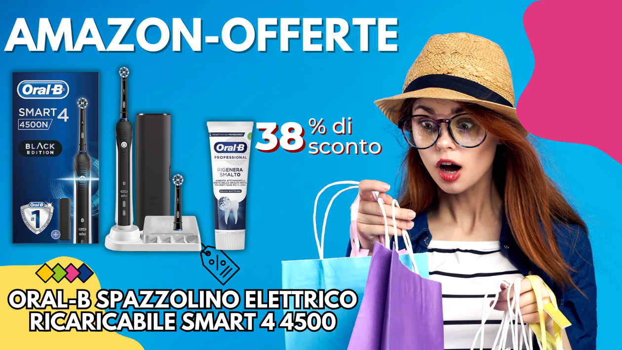 Oral-B Smart 4 4500 Spazzolino Elettrico – Risparmia 31€ Subito!