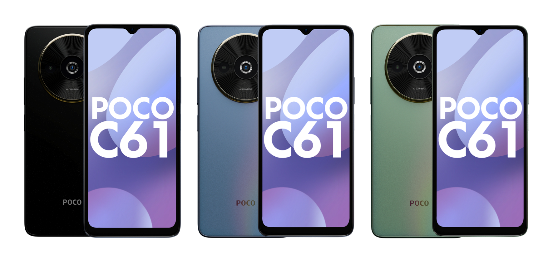 LCD-skjerm på 90 Hz, MediaTek Helio G36-brikke og dobbelt kamera: bilder og detaljer om POCO C61-smarttelefonen har dukket opp på nettet.