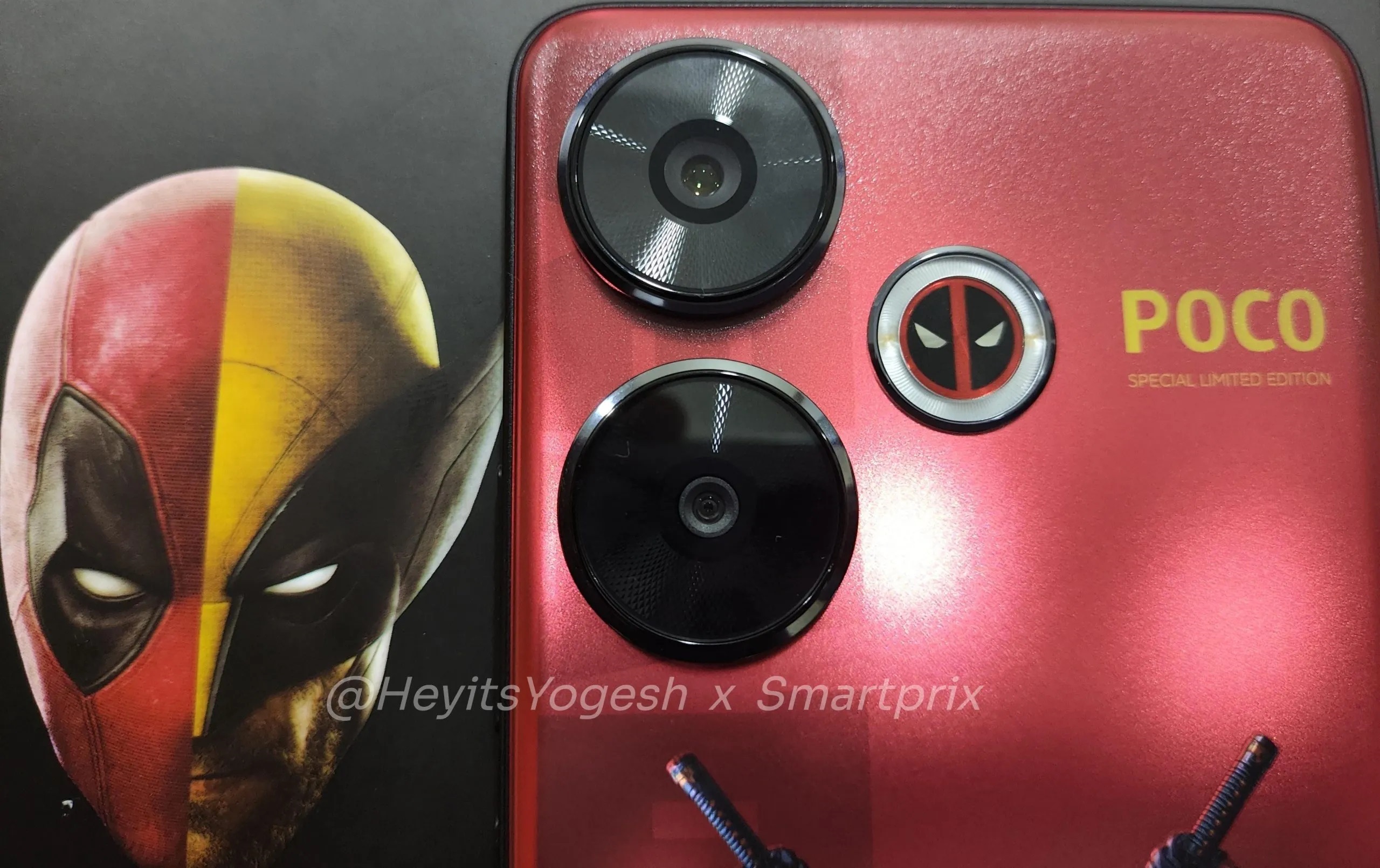 The first image of the exclusive POCO Deadpool Edition smartphone, which will be announced as early as 26 July, has surfaced