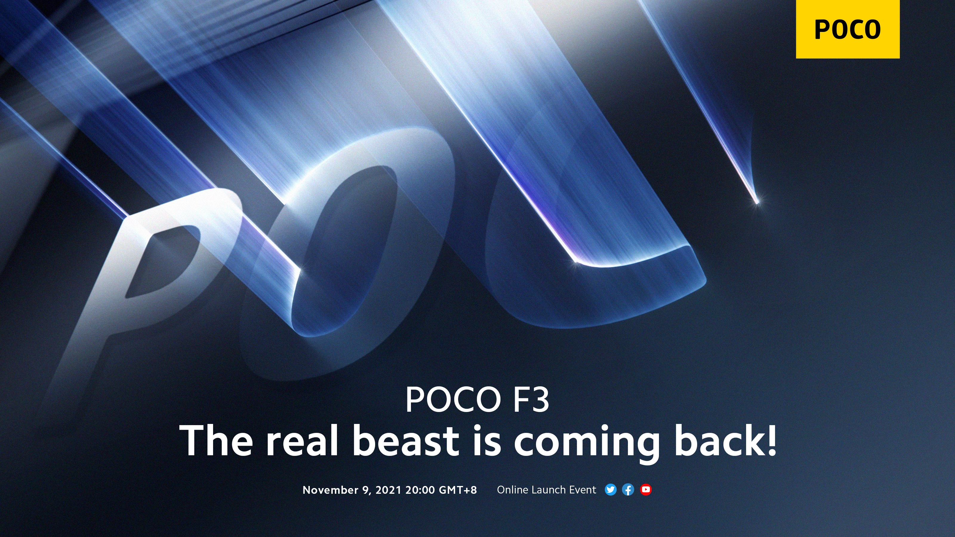 Non solo il POCO M4 Pro 5G: Xiaomi svelerà un'altra nuova versione del POCO F3 il 9 novembre