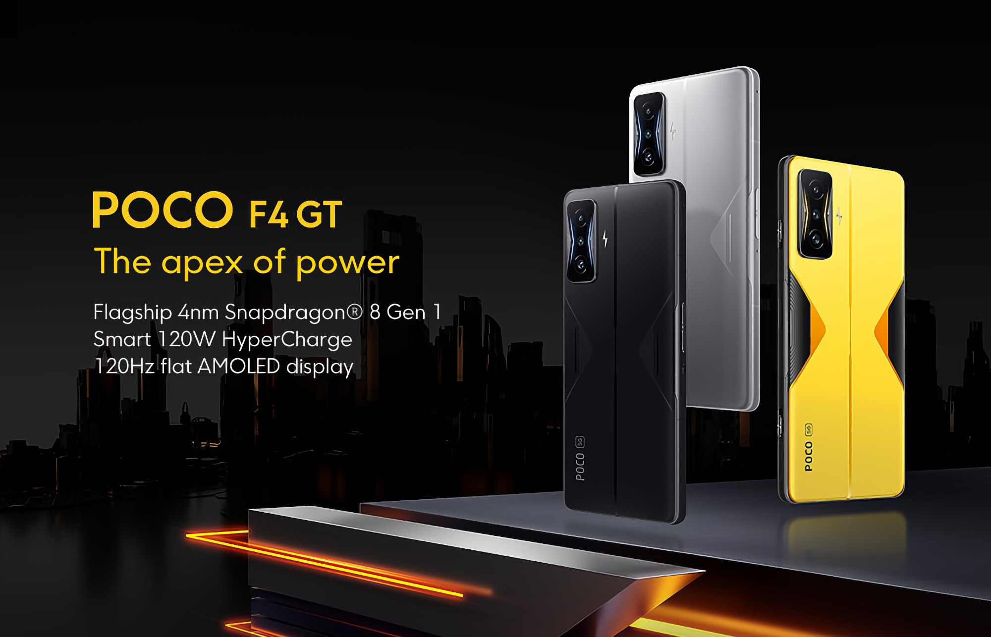 POCO F4 GT 5G versión Global, 128GB/256GB, Snapdragon 8 Gen 1, NFC