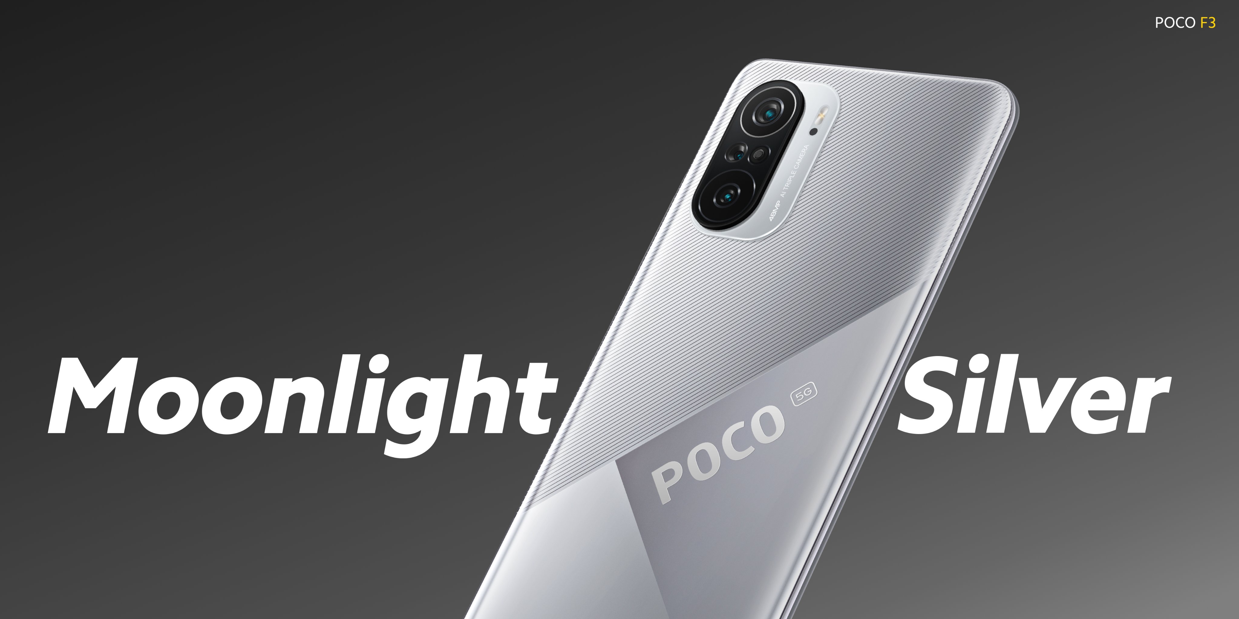 Xiaomi lance le POCO F3 dans une nouvelle couleur, Moonlight Silver, pour les soldes du 11.11