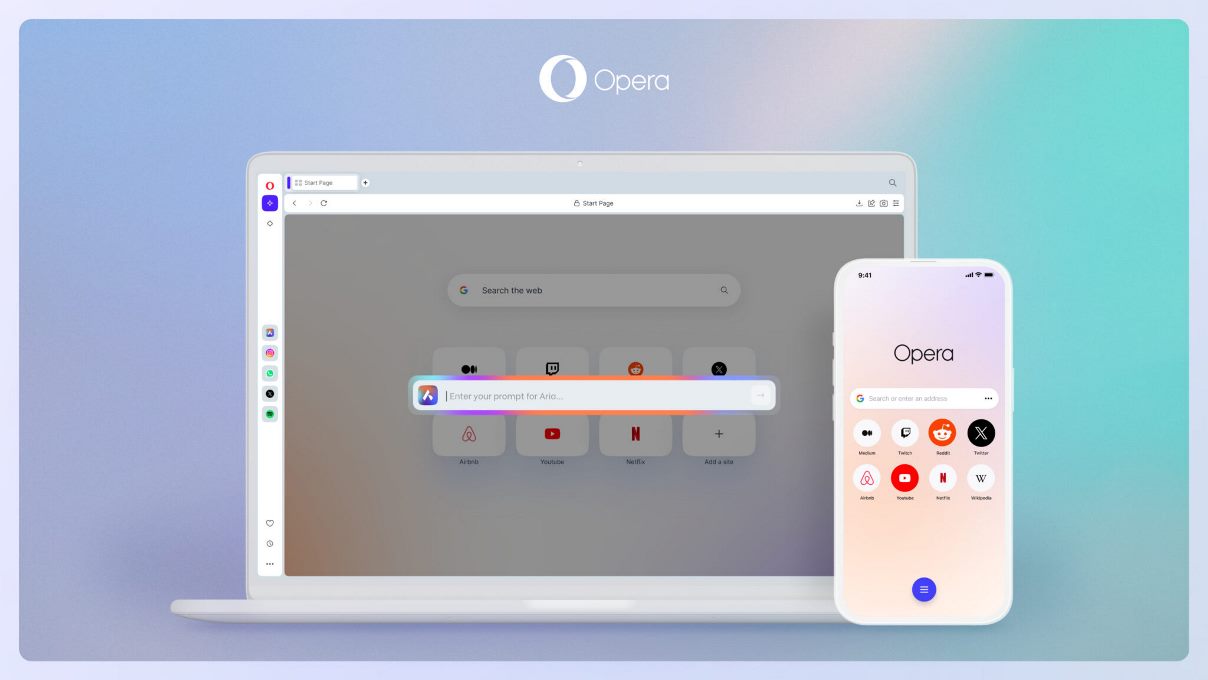 Opera kann jetzt Webseiten mithilfe von KI zusammenfassen, ähnlich wie Google Gemini