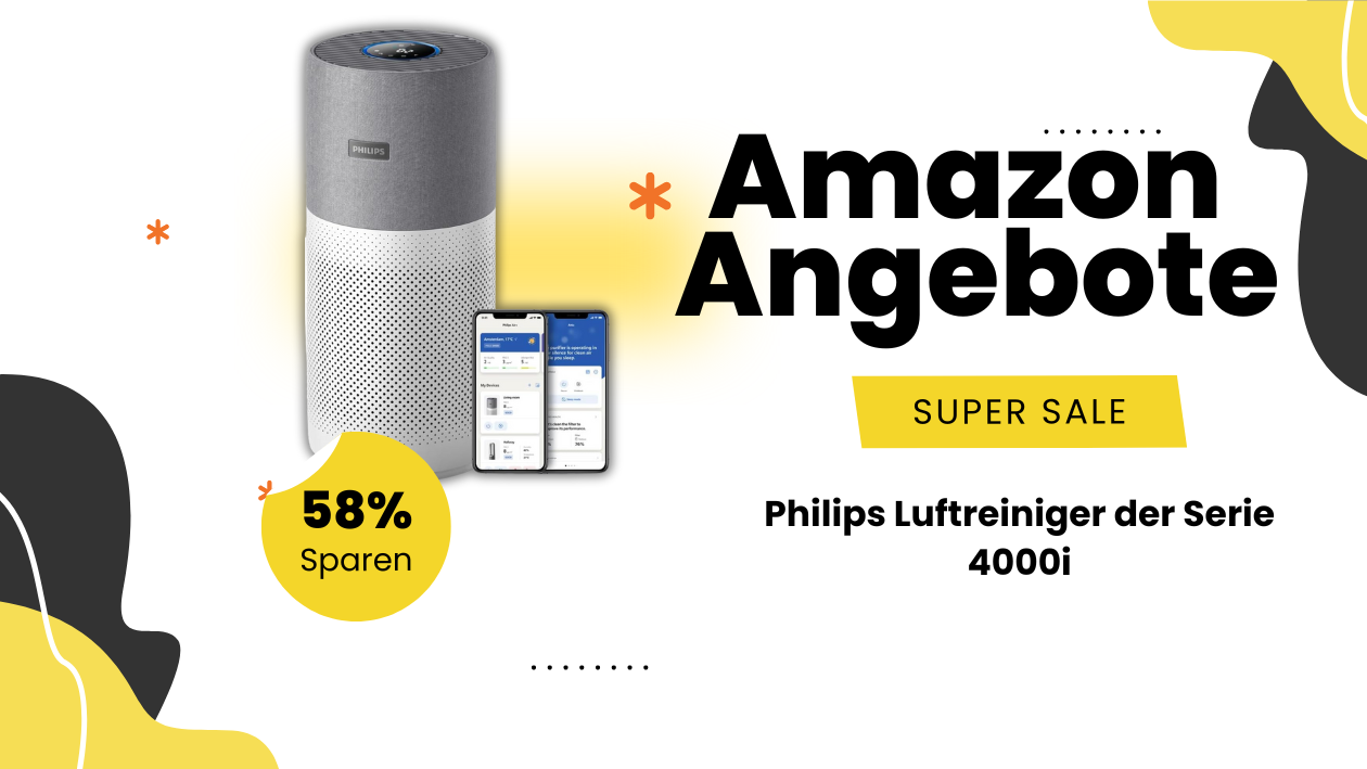 Atmen Sie durch: Philips Luftreiniger Serie 4000i jetzt zu Sonderpreisen