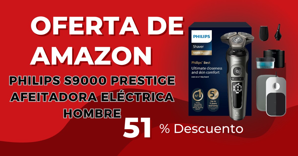 Philips S9000 Prestige Afeitadora Eléctrica Hombre con 280€ de Descuento!