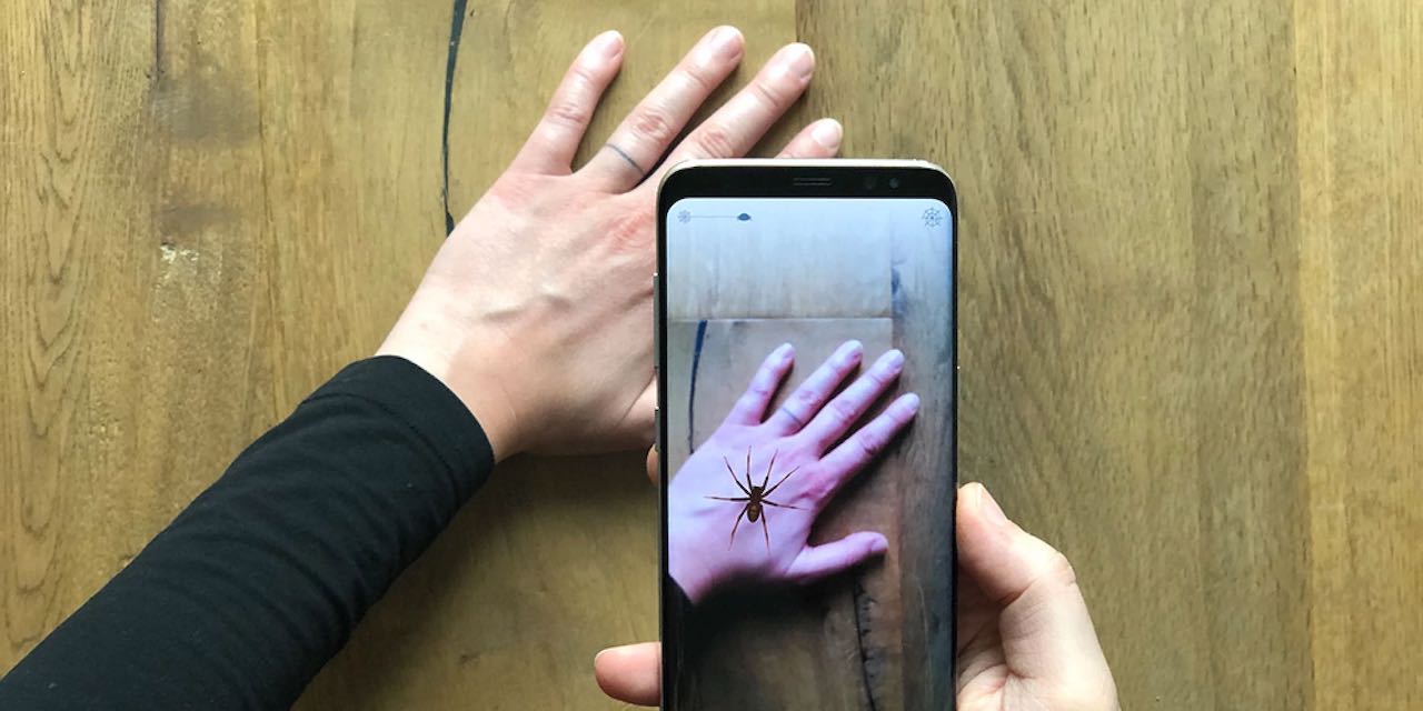 Aplikacja na smartfony Phobys wykorzystuje AR, aby pomóc pokonać arachnofobię