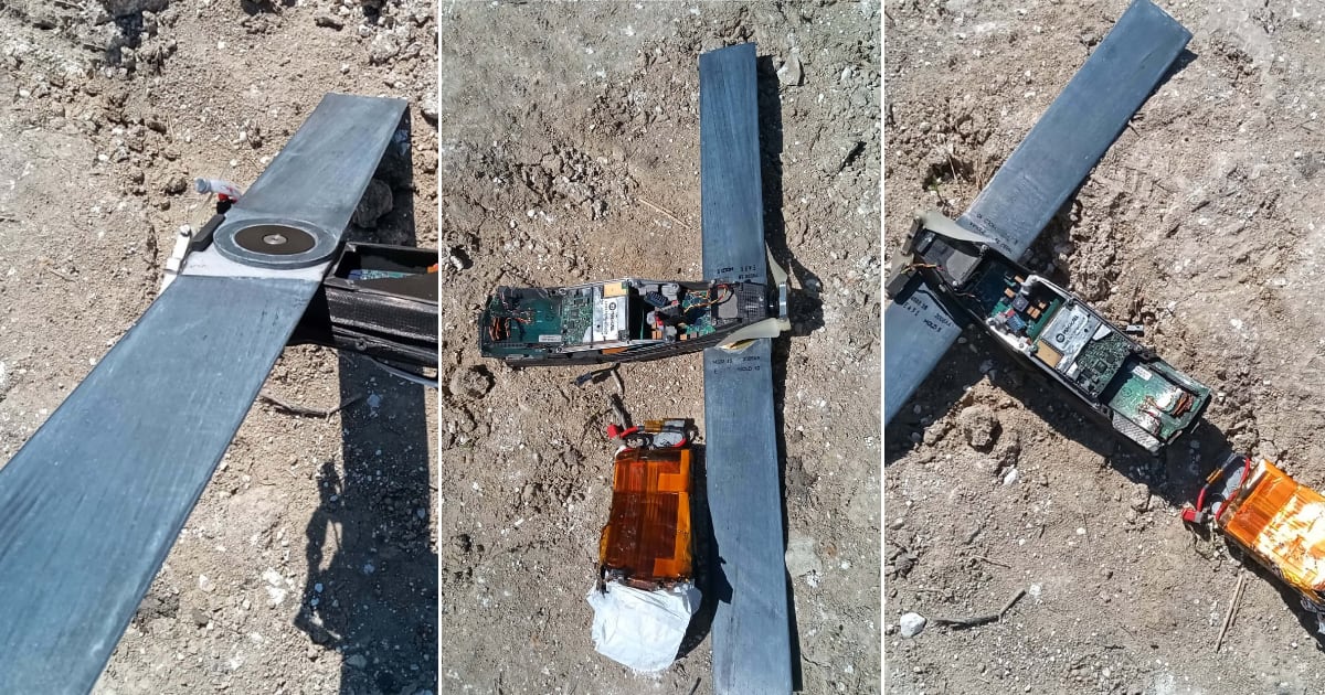 Los invasores mostraron los restos del dron kamikaze Phoenix Ghost, este es el primer caso de su uso en combate en el mundo (pero esto no es seguro)