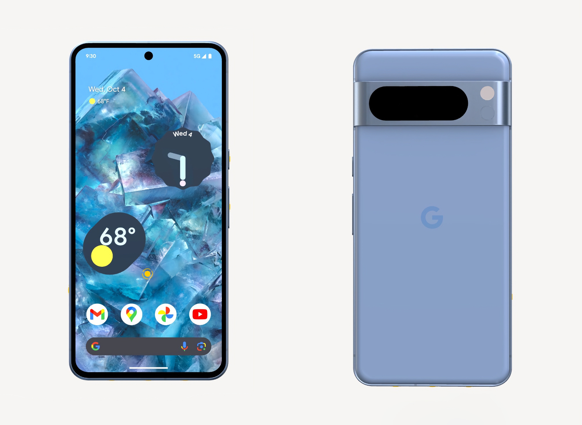 3D renders of the Pixel 8 Pro have surfaced online: a bezel-less display, triple camera and body temperature sensor