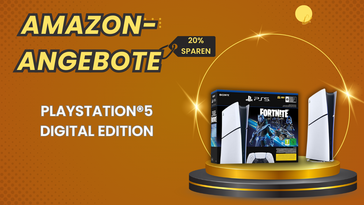 PlayStation 5 Digital Edition Slim mit Fortnite Bundle – 91€ Rabatt!