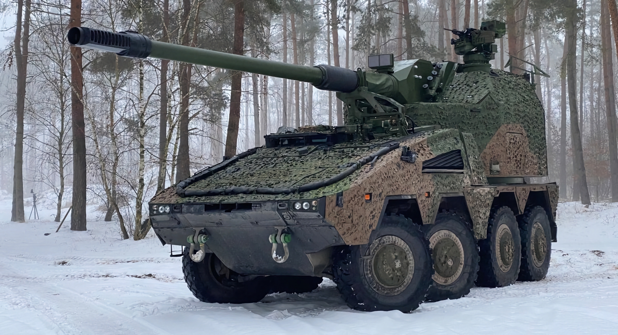 Mehr als erwartet: Die AFU erhält 54 Panzerhaubitzen des Typs RCH 155 auf der Basis des Panzerkampfwagens GTK Boxer und mit Panzertürmen des Typs PzH 2000. 