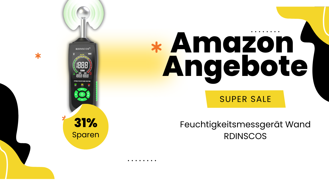 RDINSCOS Feuchtigkeitsmessgerät für Wände – Jetzt 24€ günstiger!