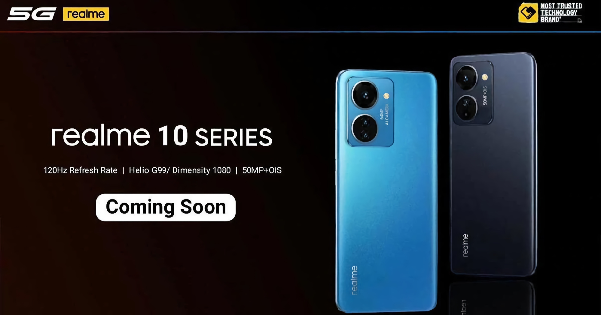 It's official: the line of smartphones realme 10 will be unveiled in November, one of the models will get a new chip MediaTek Dimensity 1080